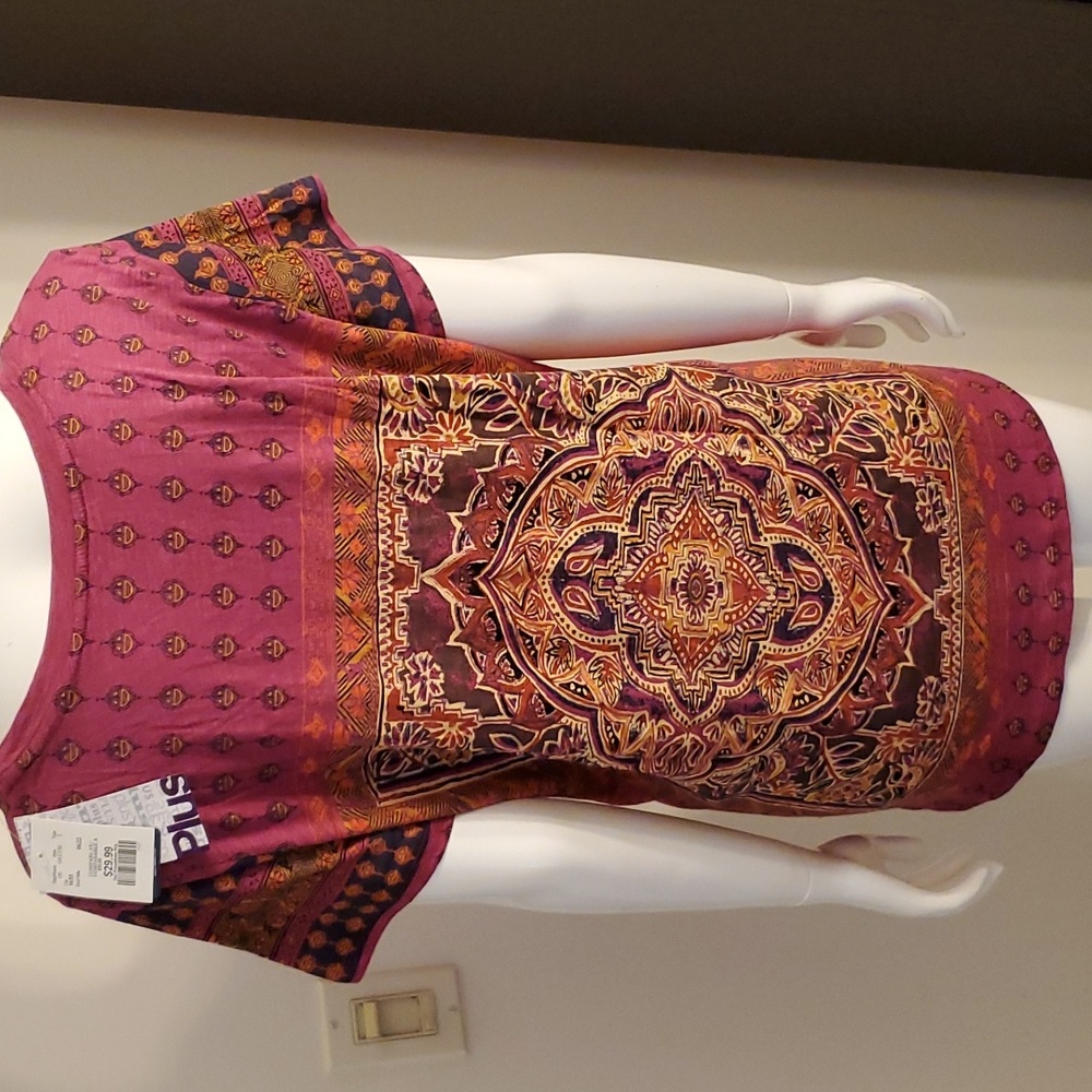 💙 4/$20 NEW Lucky Brand Bohemian Top - Picture 3 of 6